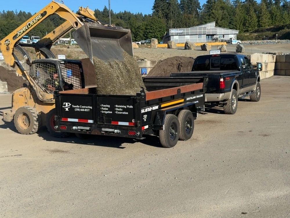 Tonella Contracting on site on Vancouver Island
