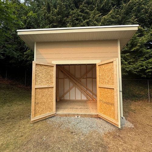 Custom built shed