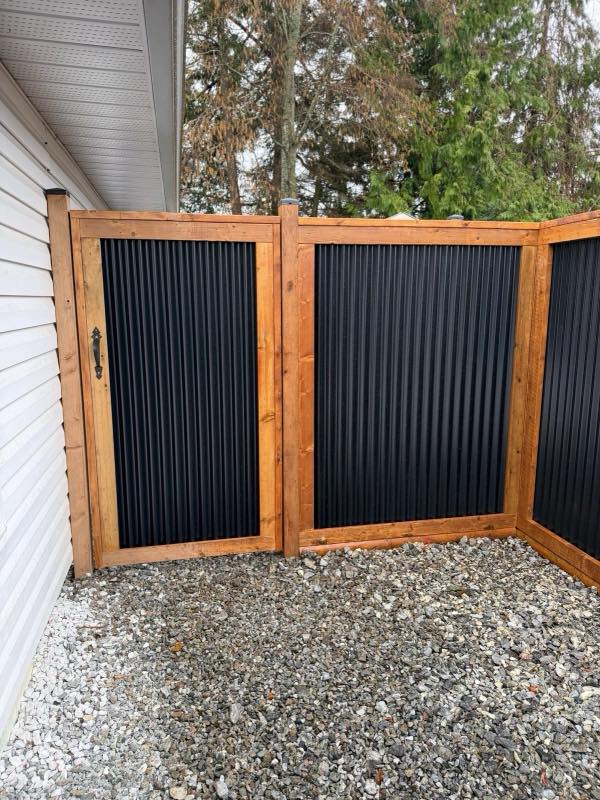 Pedestrian gate project by Tonella Contracting on Vancouver Island