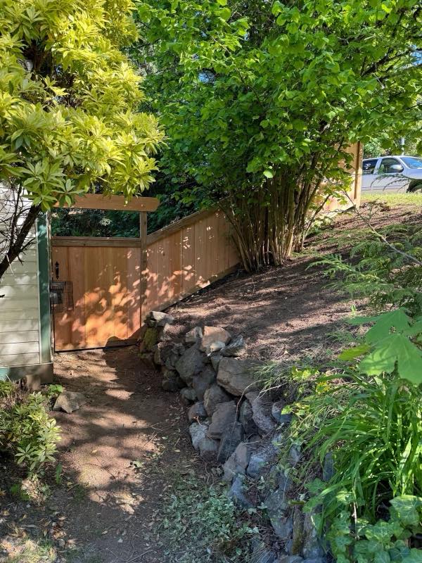 Pedestrian gate project by Tonella Contracting on Vancouver Island