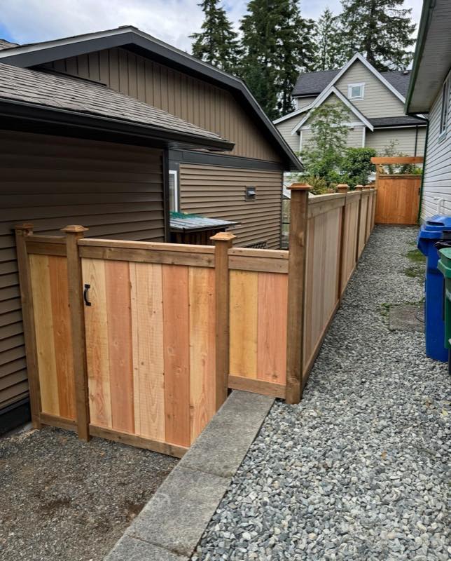 Pedestrian gate project by Tonella Contracting on Vancouver Island
