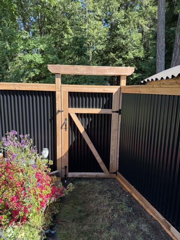 Pedestrian gate project by Tonella Contracting on Vancouver Island