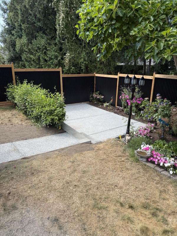Paver patio project by Tonella Contracting on Vancouver Island