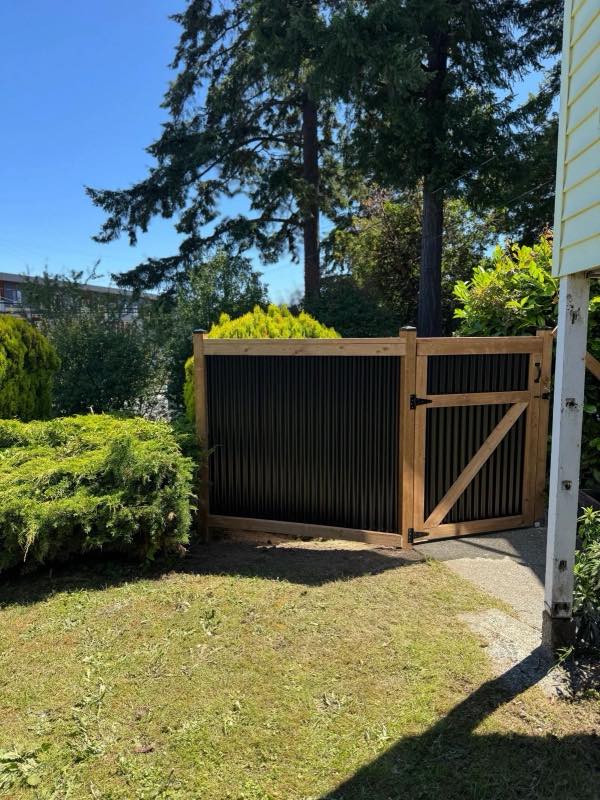 Pedestrian gate project by Tonella Contracting on Vancouver Island