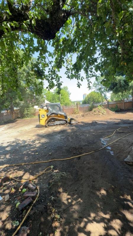 Grading and excavation project by Tonella Contracting on Vancouver Island