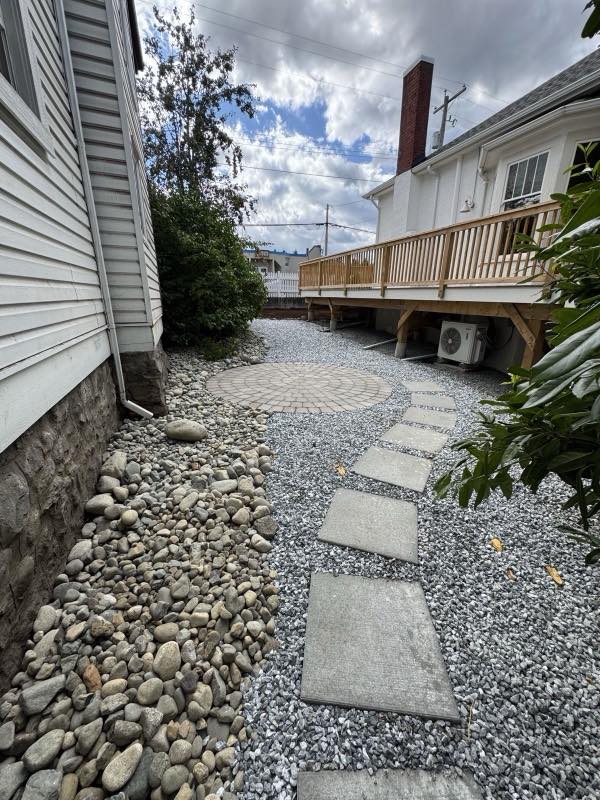 Paver patio project by Tonella Contracting on Vancouver Island
