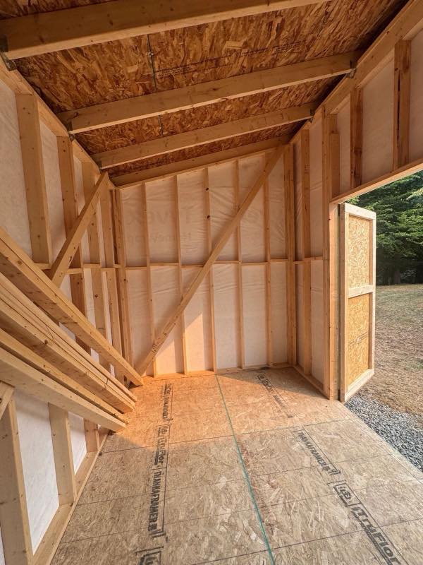 Shed and pergola project by Tonella Contracting on Vancouver Island