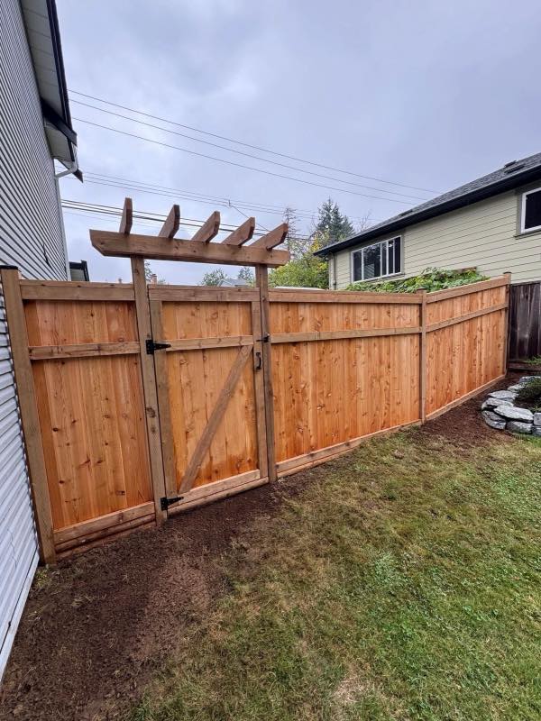 Pedestrian gate project by Tonella Contracting on Vancouver Island