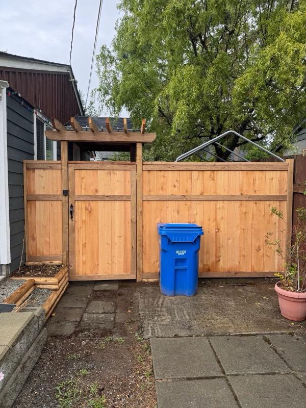 Pedestrian gate project by Tonella Contracting on Vancouver Island